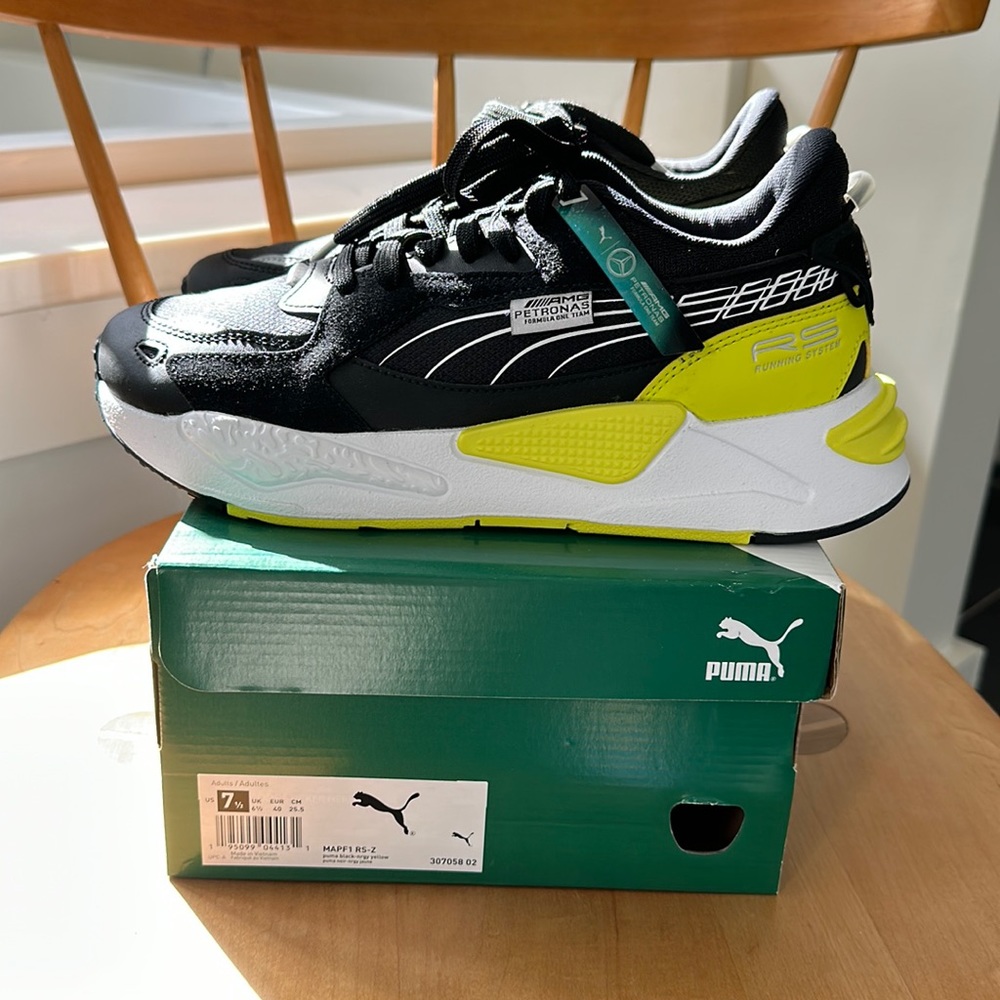 Puma Mercedes AMG Petronas Formula One Lace Up  Sneakers